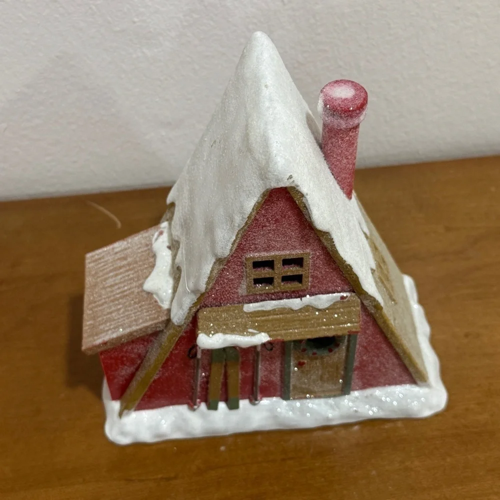 Target 2023 Christmas village a-frame ski chalet cabin bullseye light up decor